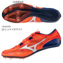 【ミズノ】X LASER NEXT 3 エックスレーザーネクスト3/陸上スパイク/スパイク ミズノ/MIZUNO(U1GA2303) 22 レッド×ホワイト