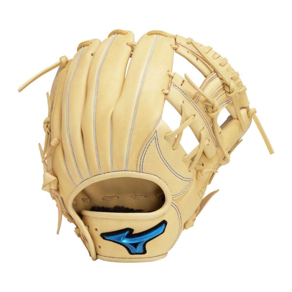 【ミズノ】軟式用WILL DRIVE BLUE 内野手向け：サイズ9 軟式グラブ/ミズノプロ/軟式グローブ/MIZUNO　(1AJGR32903) 80 ブロンド