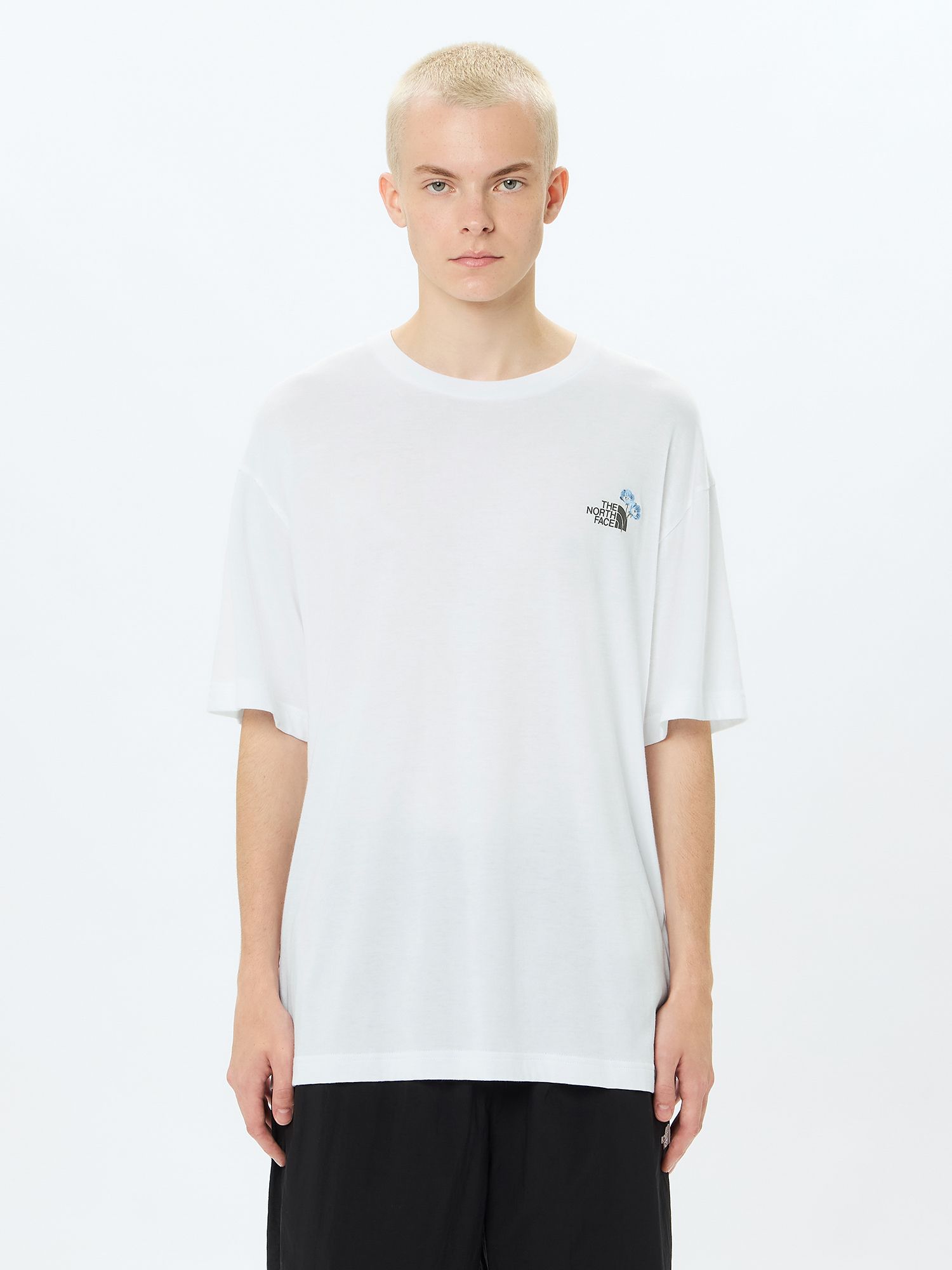 ネコポス選択可【THE NORTH FACE】S/S Flower Logo Tee ショートスリーブフラワーロゴティー/メンズ/国..