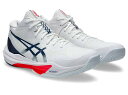 【アシックス】SKY ELITE FF MT 3 スカイエリート/バレーシューズ/asics(1051A081) 104 White/Mako Blue