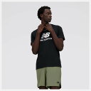 ネコポス選択可【ニューバランス】Sport Essentials Logo T-Shirt Tシャツ 半袖/野球ウェア/newbalance(MT41502) BK ブラック(4)