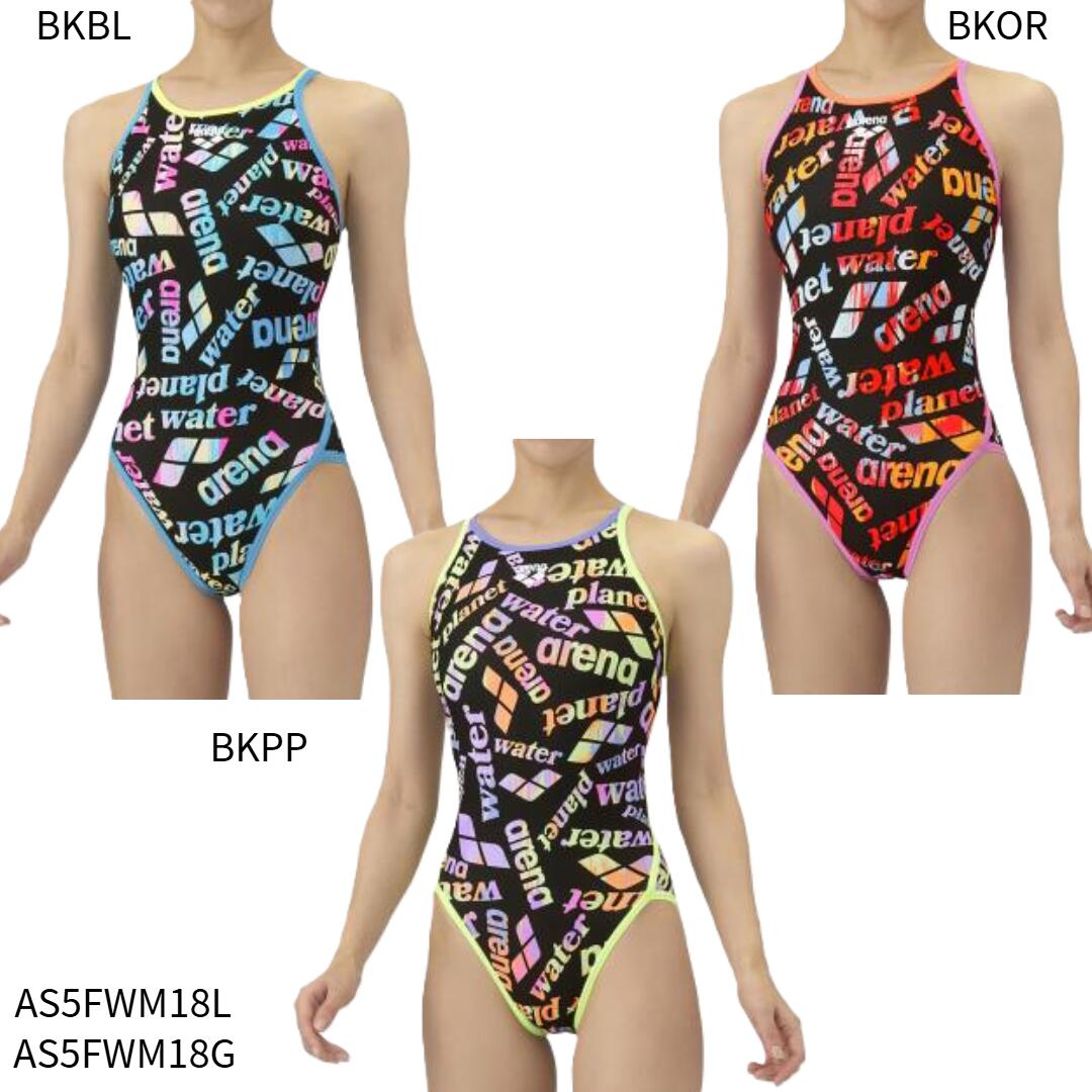 ネコポス(クロネコゆうパケット)選択可【アリーナ】トレーニングワンピース　オープンバック/タフスーツ/レディース水着/トレーニング水着/arena(AS5FWM18L)