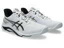 【アシックス】NETBURNER BALLISTIC FF 4 ネットバーナー/バレーシューズ/asics(1053A070) 100 White/Black