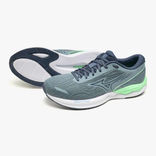ランニングシューズ/駅伝/ランニングシューズ　ミズノ/MIZUNO 【ミズノ】ウエーブリボルト3 ランニングシューズ/MIZUNO(J1GC2314) 61 ダークグリーン×ミントグリーン×ホワイト