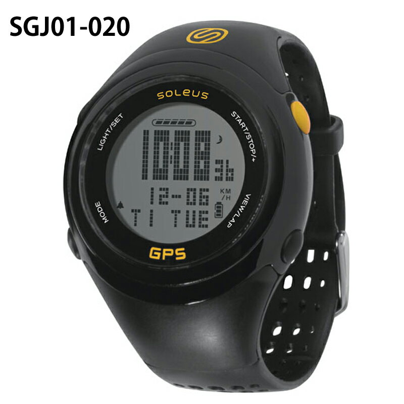 【ソリアス】SOLEUS(ソリアス) GPS FIT1.0J ランニングウォッチ/ランウォッチ(SGJ01-020) Black/Yellow