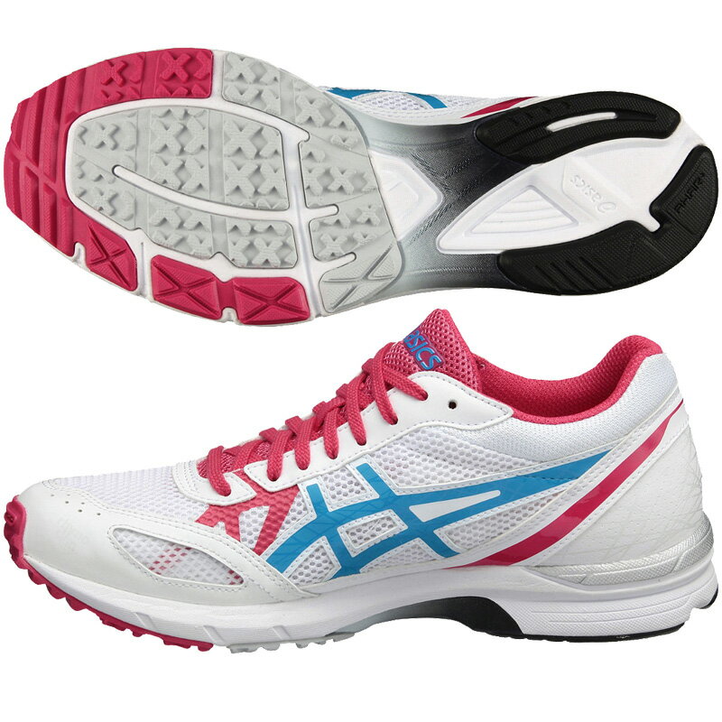 【アシックス】 LADY LYTERACER TS 5 ライトレーサー/ランニングシューズ/マラソンシューズ/シューズ アシックス/陸上/asics (TJL516) 0142 ホワイト×メチルブルー