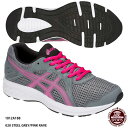 【アシックス】JOLT 2 レディースシューズ/ジョルト/ウィメンズ/ランニングシューズ/asics (1012A188) 020 STEEL GREY/PINK RAVE