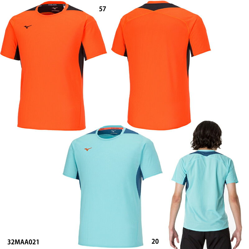 ネコポス（クロネコゆうパケット）選択可【ミズノ】ドライエアロフローTシャツ メンズ/Tシャツ/MIZUNO ..