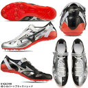 【ミズノ】クロノインクス 9 CHRONOINX9 陸上スパイク/スパイク 陸上/MIZUNO (U1GA2100)40 シルバー×ブラック×レッド