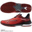 【ミズノ】ウエーブエクシードツアー 6 OC WAVE EXCEED TOUR/クレー・砂入り人工芝コート/テニスシューズ/MIZUNO(61GB2472)61 レッド×ホワイト×ブラック