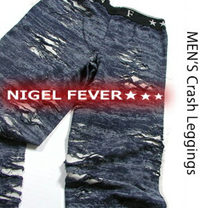 Nigel Fever/ナイジェルフィーバー メンズクラッシュレギンス ネイビー/メンズフリー 1