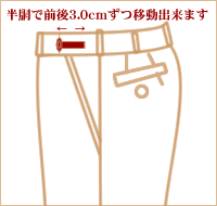 パンツアジャスター(有料オプション/斜めポケットのみ選択可)