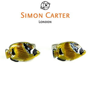 サイモン・カーター(カフス) 熱帯魚 モチーフ カフス / Simon Carter Under The Sea Tropical Fish Cufflinks真鍮　魚