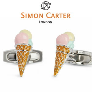 サイモン・カーター(カフス) カフス アイスクリーム モチーフ / Simon Carter By The Sea Ice Cream Cufflink真鍮 ロジウムメッキ