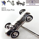 モチーフラペルピン KIETH 日本製/帽子、車、サックス