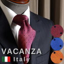 VACANZA italy イタリー製生地使用 日本製 ドット柄 シルクネクタイ 柄:小さいドット柄 / 色:全3色(4)