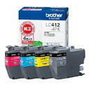 brother ブラザー工業 純正インクカートリッジ(お徳用4色パック)LC412-4PK