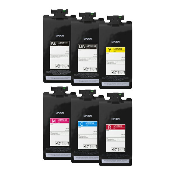 Rakuten - EPSON エプソン　SureColor用 スターターインクセット/レッドモデル用6色セット（1600ml）　SC27SET