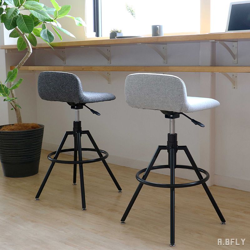 【最大6,000円クーポン配布中】バーチェア バースツール カウンタースツール カウンターチェア ハイチェア ハイスツール 足置き ファブリック 北欧 ナチュラル モダン レトロ カフェ おしゃれ イス 食卓 椅子 ダイニング シンプル インテリア オフィス ホームユース