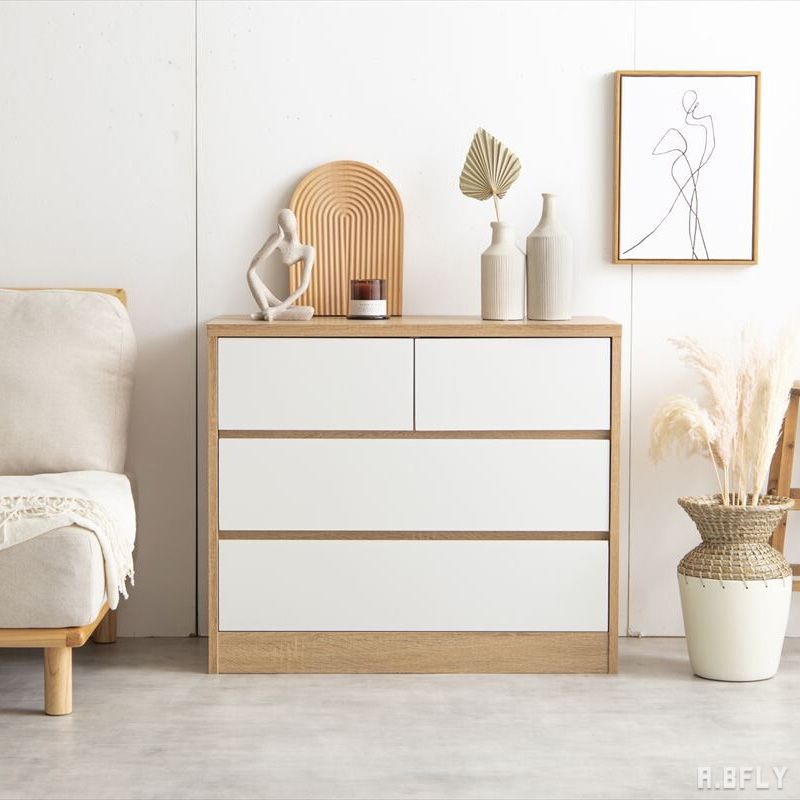 樂天商城 - チェスト タンス 箪笥 衣類収納 ロータイプ 幅80 コンパクト ノイズレス シンプル スタイリッシュ 省スペース ひとり暮らし 新生活 ワンルーム 収納力 ナチュラルモダン ナチュラル ホワイト 白家具 洋服ダンス