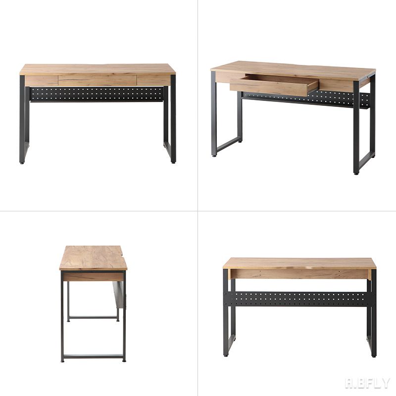 【2点セット】デスク ワゴン セット 幅120cm パソコンデスク pcデスク オフィスデスク 学習机 勉強机 事務机 ワークデスク 収納 引き出し ワゴン 木製 おしゃれ チェスト キャビネット ファイル シャビーナチュラル 黒 ブラック インダストリアル アンティーク シンプル [2]