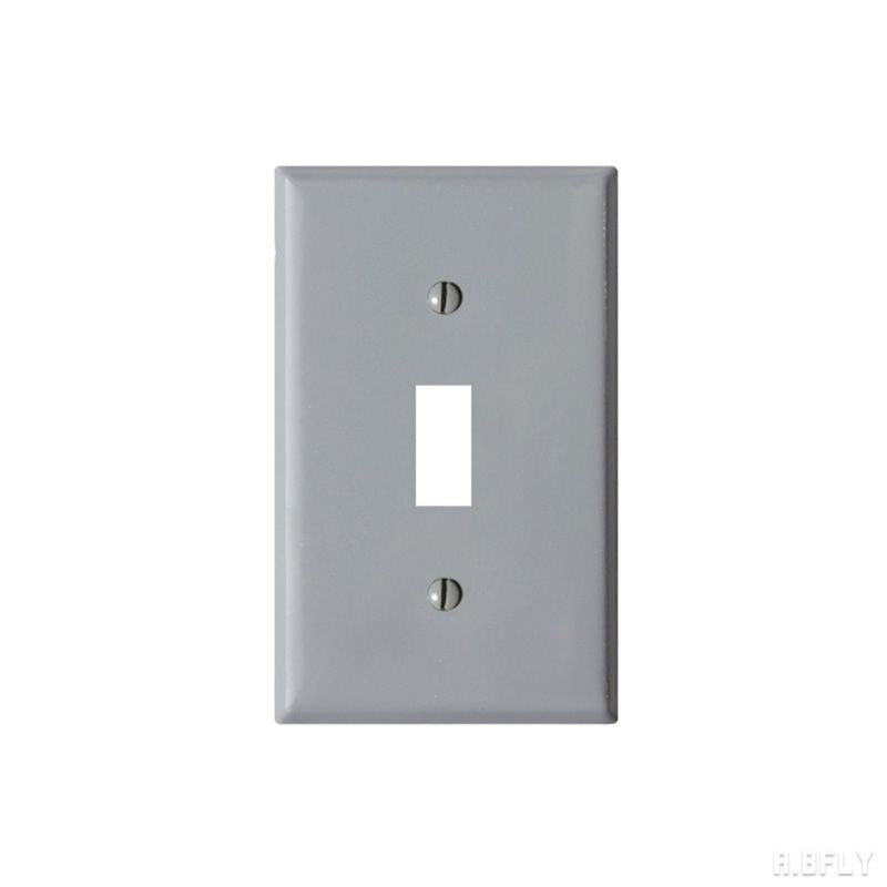 樂天商城 - 1口スイッチプレート 1口スイッチ プレート スチール グレー 灰色 海外 アメリカン 照明器具 レトロ インダストリアル シンプル モダン DIY 壁スイッチ 洗面所 新築 おしゃれ 施主支給 リノベーション デザイン住宅 新築 自由設計 建築士 クラシカル 店舗 アメリカ製