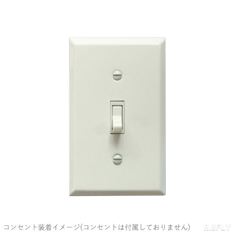 1口スイッチプレート 1口スイッチ プレート スチール ホワイト 白 海外 アメリカン 照明器具 レトロ インダストリアル シンプル モダン DIY 壁スイッチ 洗面所 新築 おしゃれ 施主支給 リノベーション デザイン住宅 新築 自由設計 建築士 クラシカル 店舗 アメリカ製 [2]