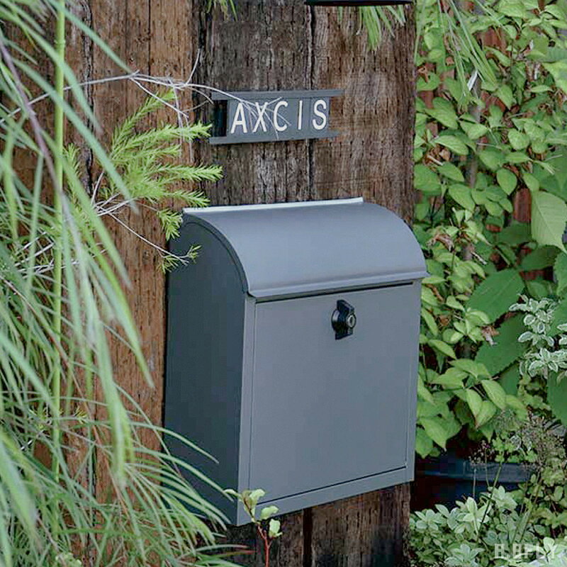 樂天商城 - ポスト 郵便ポスト グレー 灰色 都会的 カッコいい 北欧 シンプル モダン ナチュラル アクセントカラー 可愛い お洒落 新生活 オフィス post 鍵付き