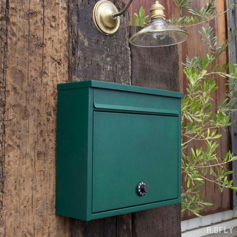 樂天商城 - 【最大6,000円クーポン配布中】ポスト 郵便ポスト グリーン 緑色 深緑 英国風 伝統的 クラシカル クラシック シンプル モダン ナチュラル カントリー 北欧 可愛い ダイヤル式 鍵付き お洒落 新生活 オフィス 店舗 ショップ 事務所 post ボックスシルエット