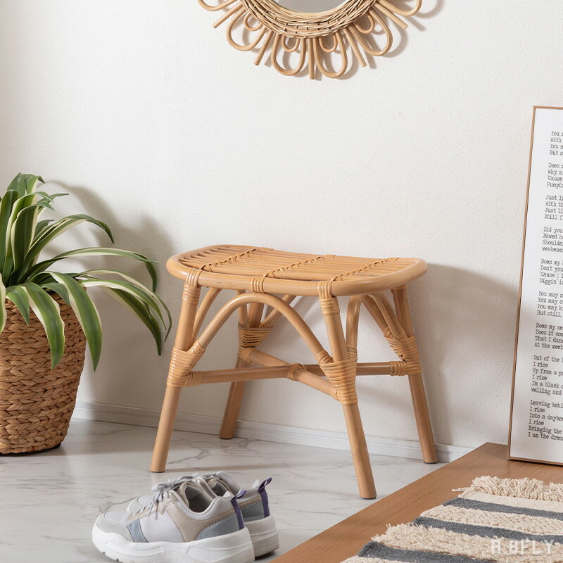 ラタンスツールスツール腰掛けチェア...