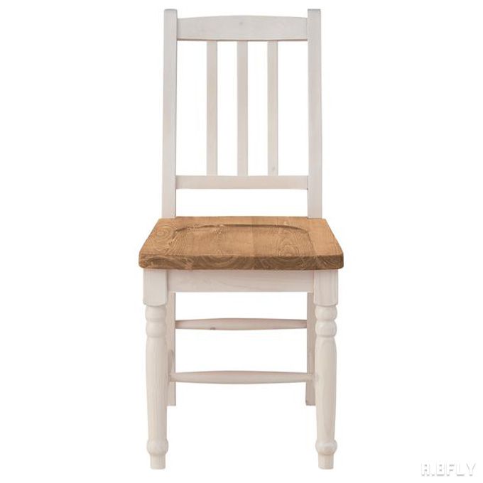 ダイニングチェア 椅子 チェア 腰掛 木製 ウッド 天然木 パイン材 シンプル クラシカル ホワイト カントリー オールドカントリー 英国 ナチュラルカントリー ブリティッシュカントリー イングリッシュカントリー [3]