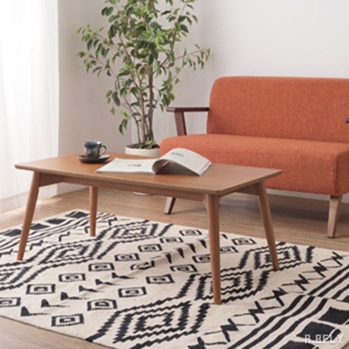 【BF限定 最大6,000円OFFクーポン】センターテーブル ローテーブル コーヒーテーブル リビングテーブル テーブル 天然木 アッシュ材 シンプル カフェテイスト 100cm ナチュラル ブラウン 丸み 安心(3)