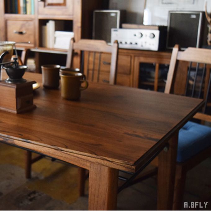 樂天商城 - ダイニングテーブル 食卓 テーブル 棚付き ホワイト 天然木 木目 カントリー家具 アンティーク調 クラシカル お洒落 ブラウン ヴィンテージ ビンテージ ガーリー