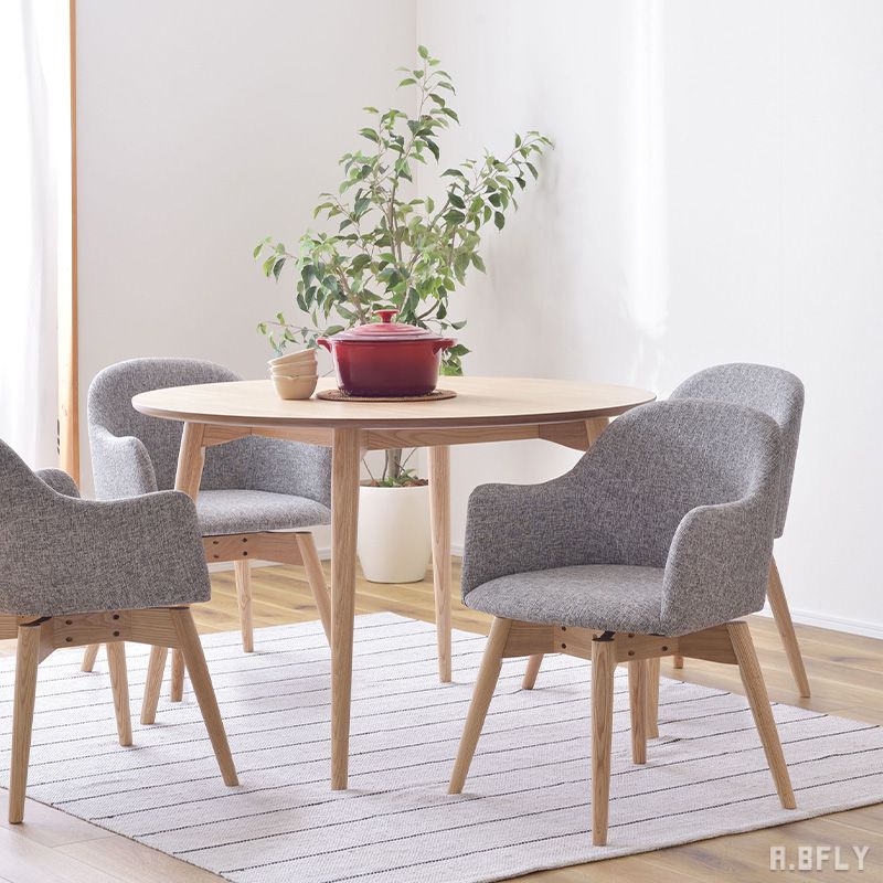 【最大6,000円クーポン配布中】回転式ダイニングチェア 回転 パーソナルチェア ラウンジチェア チェア 腰掛 椅子 シンプル モダン アームチェア アームレスト 肘置き 肘掛け ブルー グレー ブラウン かわいい カフェインテリア 天然木 木脚