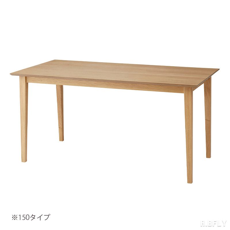ダイニングテーブル 食卓テーブル テーブル 長方形 ウッドテーブル 木製テーブル ファミリータイプ ナチュラル 幅135 幅150 ホワイトオーク オーク材 天然木 シンプル 北欧 四人掛け 4人掛け 家族サイズ [3]