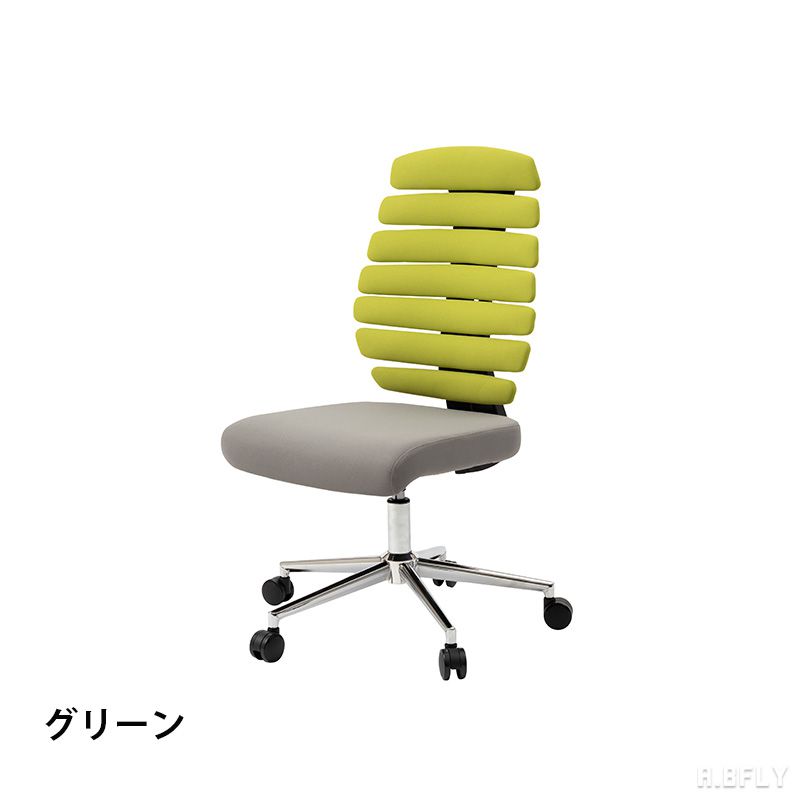 デスクチェア オフィスチェア 椅子 チェア インテリア デザイン モダン スタイリッシュ 近代的 機能性 キャスター グリーン グレー いす イス 在宅ワーク テレワーク 在宅勤務 昇降機能 [2]