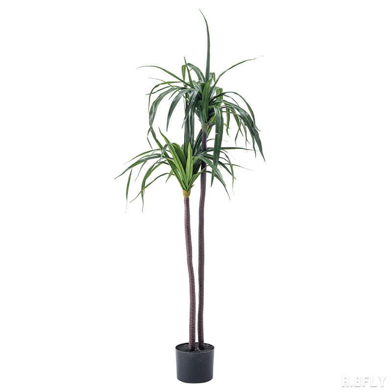 【高さ140cm ドラセナ】人工観葉植物 フェイクグリーン 人工 観葉植物 グリーン インテリア メンテナンス簡単 水やり不要 アクセント ダイニング リビング 玄関 寝室 北欧テイスト 完成品[LF]