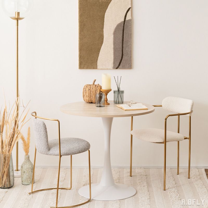 樂天商城 - 【最大6,000円クーポン配布中】ラウンドテーブル カフェテーブル ティーテーブル ダイニングテーブル 幅80 食卓 円形 丸型 一本脚 大理石調 トラバーチン モダン 上品 韓国 インテリア ホワイト 店舗 飲食店 お洒落 ジャパンディ