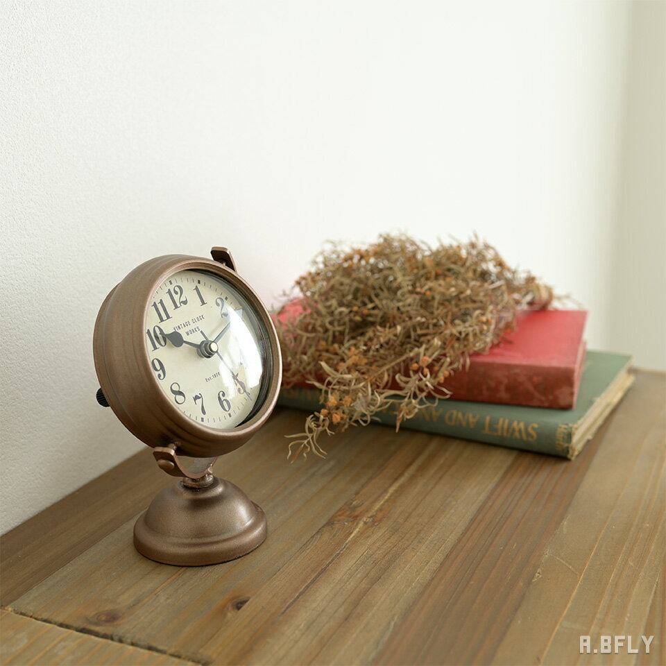置き時計 卓上時計 アナログクロック インテリア時計 アンティーク ヴィンテージ レトロ クラシカル ブ..