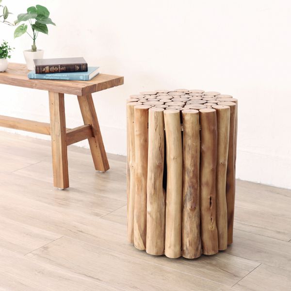 【SS限定｜最大6,000円OFFクーポン】イス 椅子 スツール 玄関 チーク 無垢材 木製 アジアン エスニック 南国 バリ ナチュラル リゾート デザイン ディスプレイ