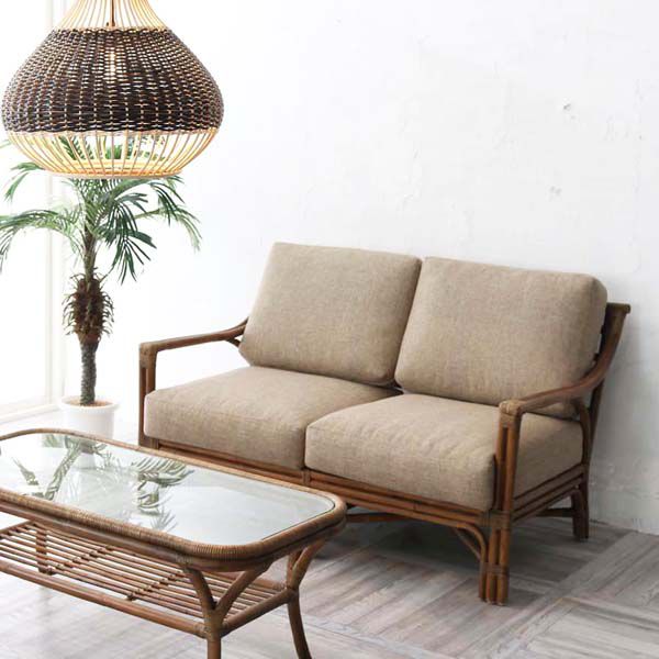 ソファー イス 椅子 チェア ソファ 2人掛け 2P リビング ヨーロッパ リゾート モダン アジア ...