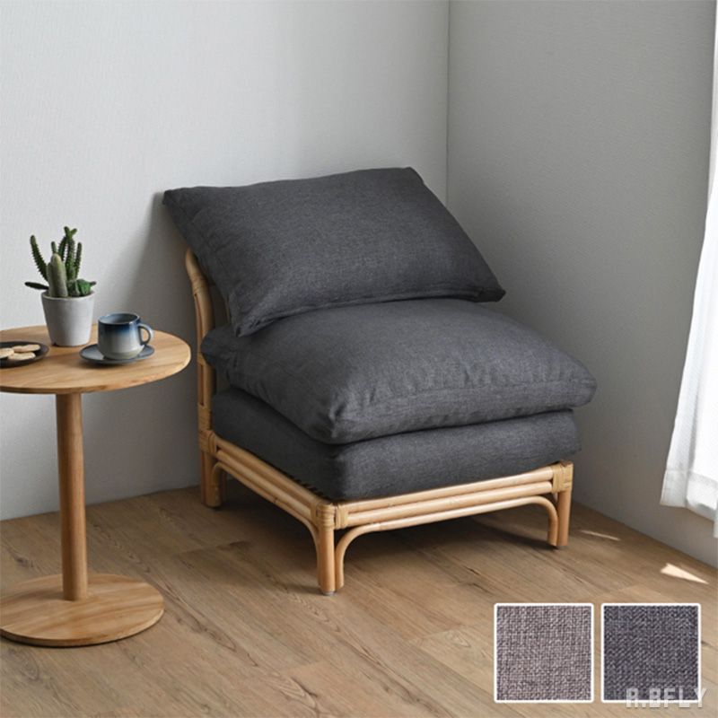 樂天商城 - 【最大6,000円クーポン配布中】ソファ 1人掛け 1P チェア 椅子 腰掛け イス ラウンジチェア ラウンジソファ ラタン 籐 クッション 組み合わせ レイアウト自由 軽い 軽量 ナチュラル センター セット リビング ロビー リゾート アジアン お洒落 天然素材 ふかふか リラックス