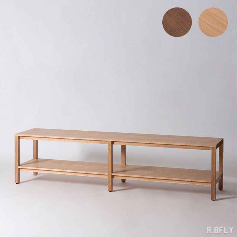 樂天商城 - ローボード TVボード テレビボード AV機器収納 ロータイプ シェルフ オープン シンプル モダン ジャパニーズモダン ジャパンディ ナチュラル ブラウン 木製 天然木 オーク材 ナラ材 ディスプレイボード 幅160 完成品