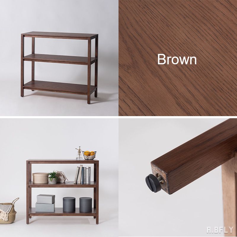 【SS限定|最大6,000円OFFクーポン】ウッドラック 木製ラック シェルフ オープン ラック 棚 シンプル モダン ジャパニーズモダン ジャパンディ ナチュラル ブラウン 天然木 オーク材 ナラ材 ディスプレイラック 花台 収納棚 グリーン プランターラック 幅90 高さ80 完成品 [2]