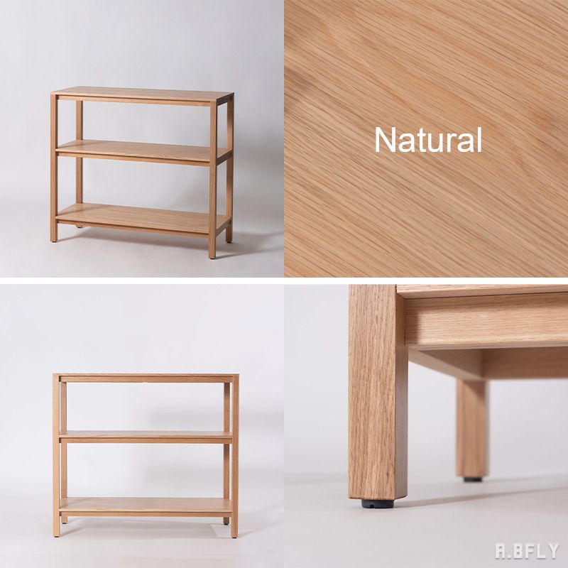 【SS限定|最大6,000円OFFクーポン】ウッドラック 木製ラック シェルフ オープン ラック 棚 シンプル モダン ジャパニーズモダン ジャパンディ ナチュラル ブラウン 天然木 オーク材 ナラ材 ディスプレイラック 花台 収納棚 グリーン プランターラック 幅90 高さ80 完成品 [3]