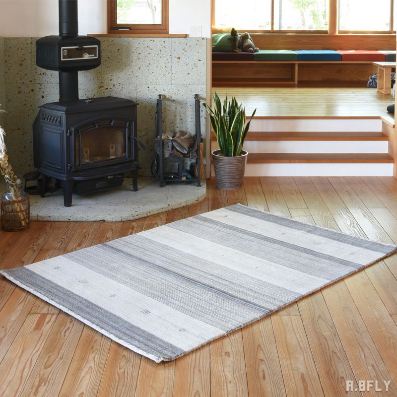 ペルシャ絨毯 ペルシャンギャベ風 ギャベ 手織ウール絨毯 ギャベ柄 ウール100％ ラグ カーペット ラグマット マット 絨毯 じゅうたん 敷物 玄関 北欧 アンティーク リビング キッチン ダイニング デスク下 長方形 やさしい肌触り オールシーズン 無染色 ナチュラル 羊毛