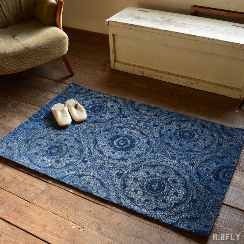 樂天商城 - ジャガードキリム アンティーク柄 民族柄 ジャガード織絨毯 ラグ カーペット ラグマット マット 絨毯 じゅうたん 敷物 玄関マット 北欧 アンティーク リビング キッチン ダイニング デスク下 新生活 長方形 室内 ヴィンテージ感 やさしい肌触り 厚手