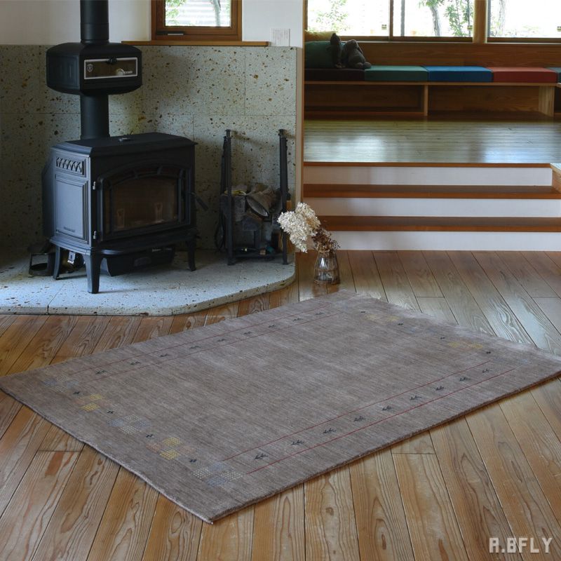 ペルシャ絨毯 ペルシャンギャベ風 ギャベ 手織ウール絨毯 ギャベ柄 ウール100％ ラグ カーペット ラグマット マット 絨毯 じゅうたん 敷物 玄関マット 北欧 アンティーク リビング キッチン ダイニング デスク下 新生活 長方形 ヴィンテージ感 やさしい肌触り オールシーズン