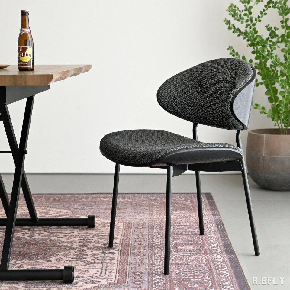 樂天商城 - 【最大6,000円クーポン配布中】ダイニングチェア 1脚 イス 食卓 チェアー デスクチェア オフィスチェア アームレスチェア PCチェア 曲げ木 布製 ファブリック スチール脚 書斎 食卓 モダン 北欧 カフェ シンプル レトロ シック おしゃれ【UP TOWN FURNITURE】