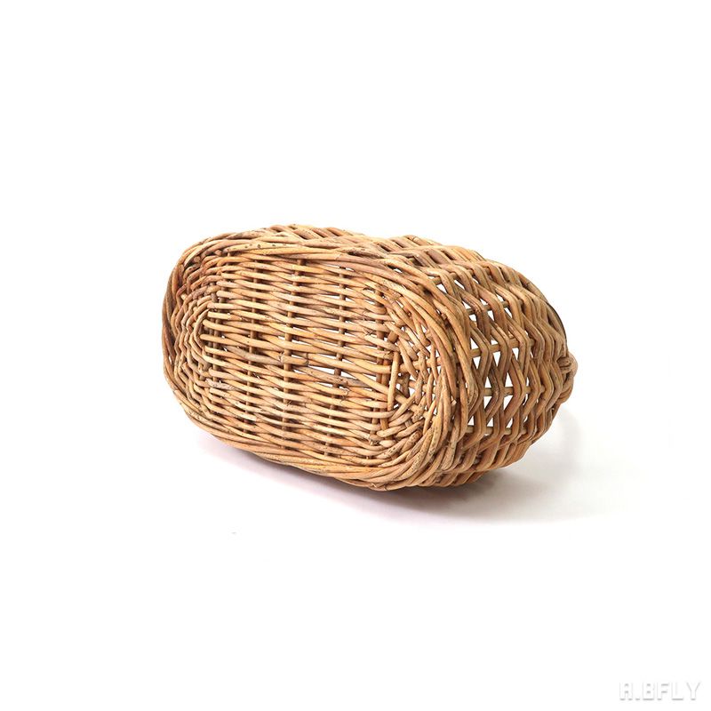 バスケット オーバル 楕円形 ワンハンドル プランター 収納 キッチン ラタン 籐 天然素材 アラログ アンティーク風 ビンテージ風 ヴィンテージ風 カントリー カフェ 北欧 お洒落 ナチュラル アジアンテイスト リゾート ガーデン テラス グリーン 寄せ植え 3